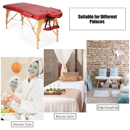 Table de massage portable 84''L, table de spa visage réglable, lit de tatouage avec sac de transport