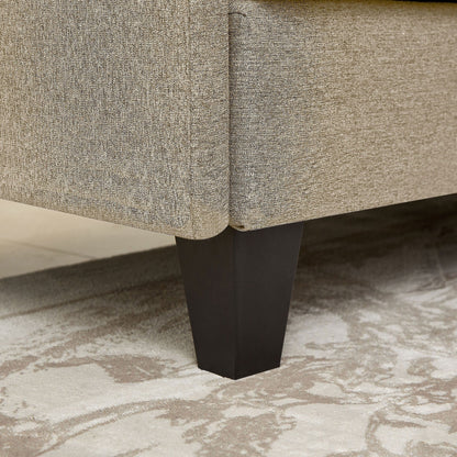 Canapé d'angle en forme de L de 86,22 pouces avec poches de rangement latérales