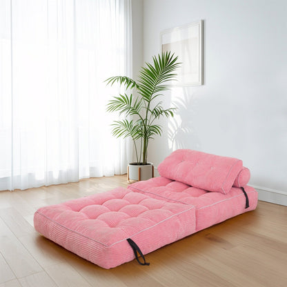 8 Canapé-lit pliable en velours côtelé, simple