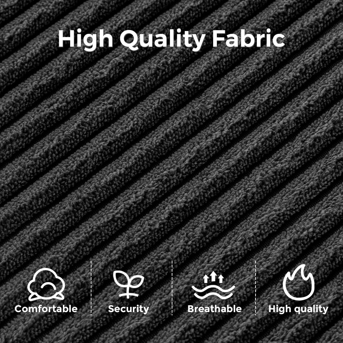 8 Canapé-lit pliable en velours côtelé, simple