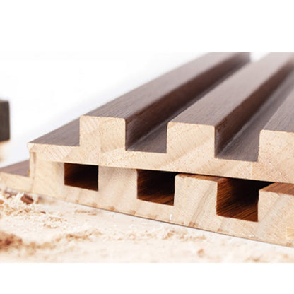 Planche de bardage mural en bois massif de 93 po x 6 po x 0,8 po - 3 pièces + 1 pièce de finition d'extrémité