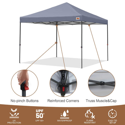 ABCCANOPY Tente de parasol pliable facile et durable pour extérieur