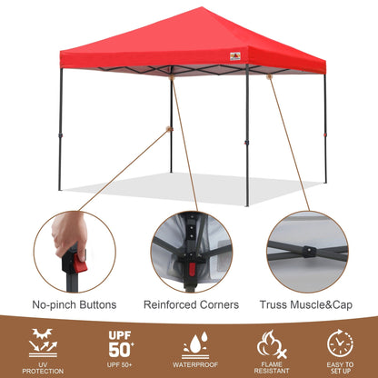 ABCCANOPY Tente de parasol pliable facile et durable pour extérieur