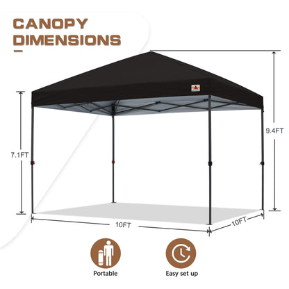ABCCANOPY Tente de parasol pliable facile et durable pour extérieur