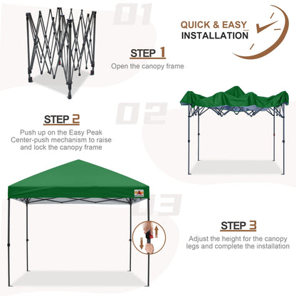 ABCCANOPY Tente de parasol pliable facile et durable pour extérieur