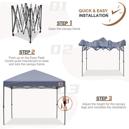 ABCCANOPY Tente de parasol pliable facile et durable pour extérieur