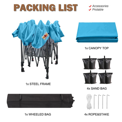 ABCCANOPY Tente de parasol pliable facile et durable pour extérieur