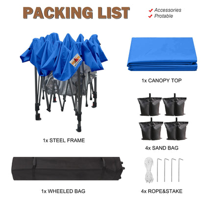 ABCCANOPY Tente de parasol pliable facile et durable pour extérieur