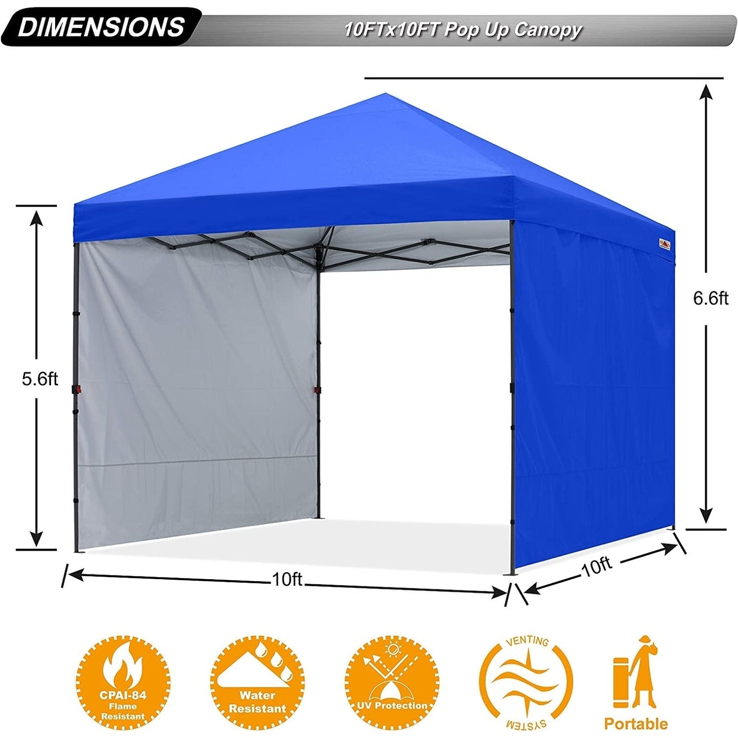 ABCCANOPY Tente de parasol pliable facile et durable pour extérieur