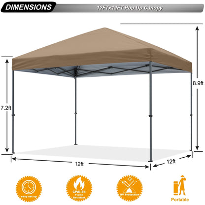 ABCCANOPY Tente de parasol pliable facile et durable pour extérieur