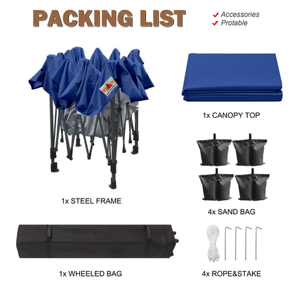 ABCCANOPY Tente de parasol pliable facile et durable pour extérieur