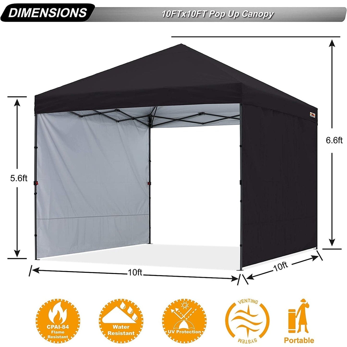 ABCCANOPY Tente de parasol pliable facile et durable pour extérieur