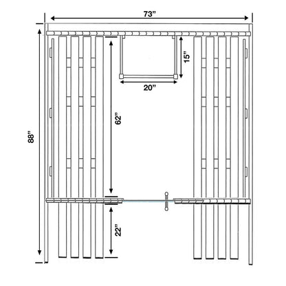 Sauna en barrique ALEKO en pin finlandais blanc pour 6 à 8 personnes avec chauffe-eau électrique UL - 88L x 73W x 79H pouces