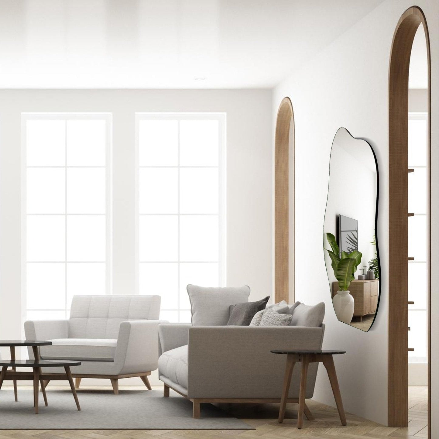 MIROIR Mural Asymétrique et Irregulier ALYA