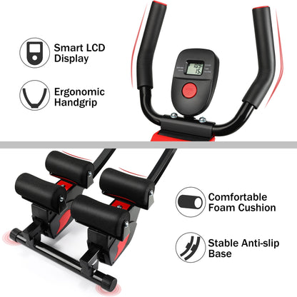 Machine à abdominaux pliable, entraîneur d'exercices abdominaux, salle de sport à domicile, remise en forme.