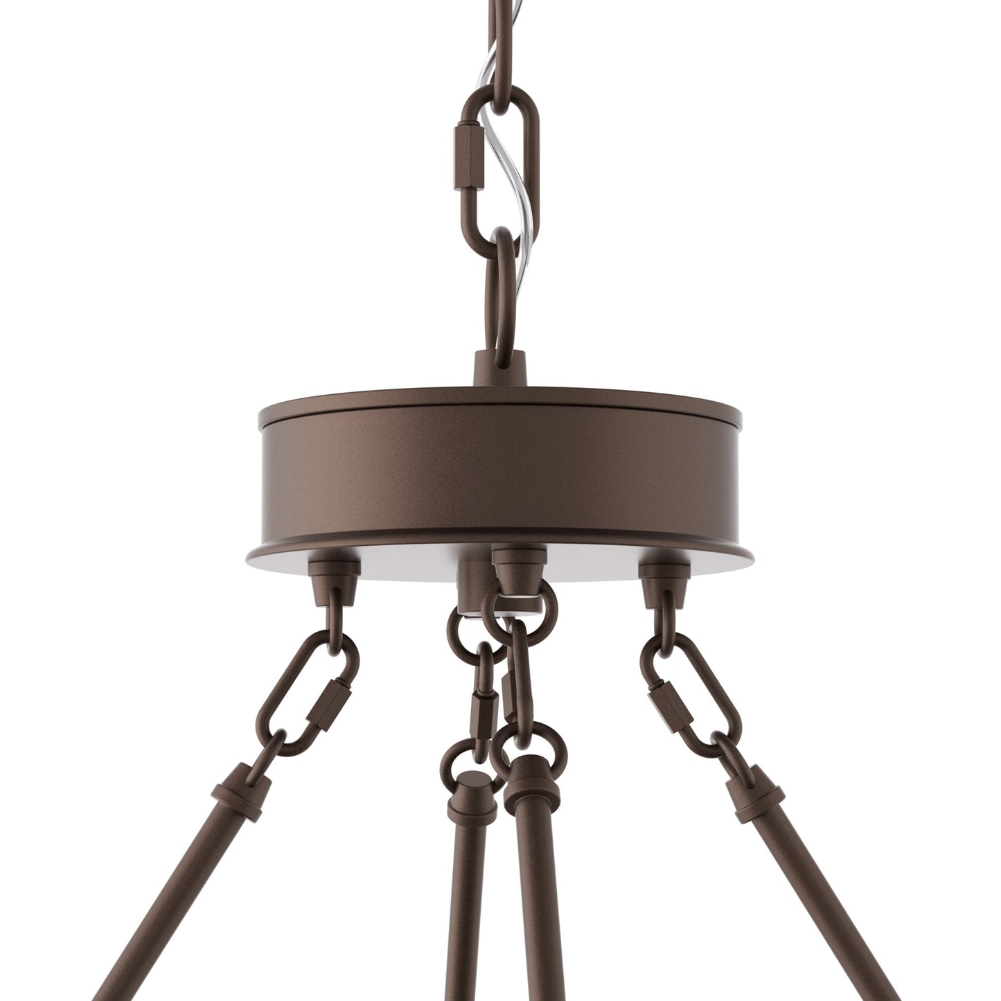 Suspension Acroma à 12 lumières, style ferme, en forme de roue de charrette de 40 pouces, avec certification UL - 40'' de diamètre x 138'' de hauteur