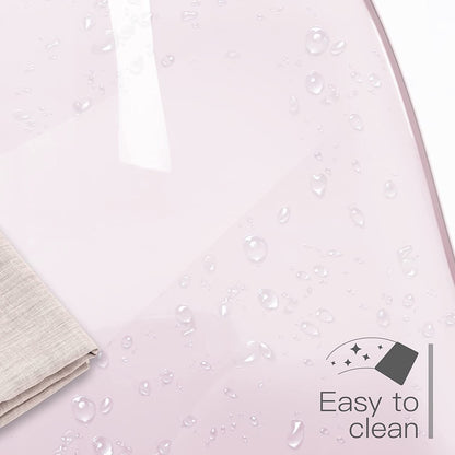 Chaise de bureau pivotante en acrylique, hauteur réglable, sans accoudoirs, sur roulettes, pour la maison.