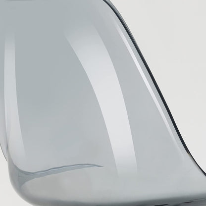 Chaise de bureau pivotante en acrylique, hauteur réglable, sans accoudoirs, sur roulettes, pour la maison.