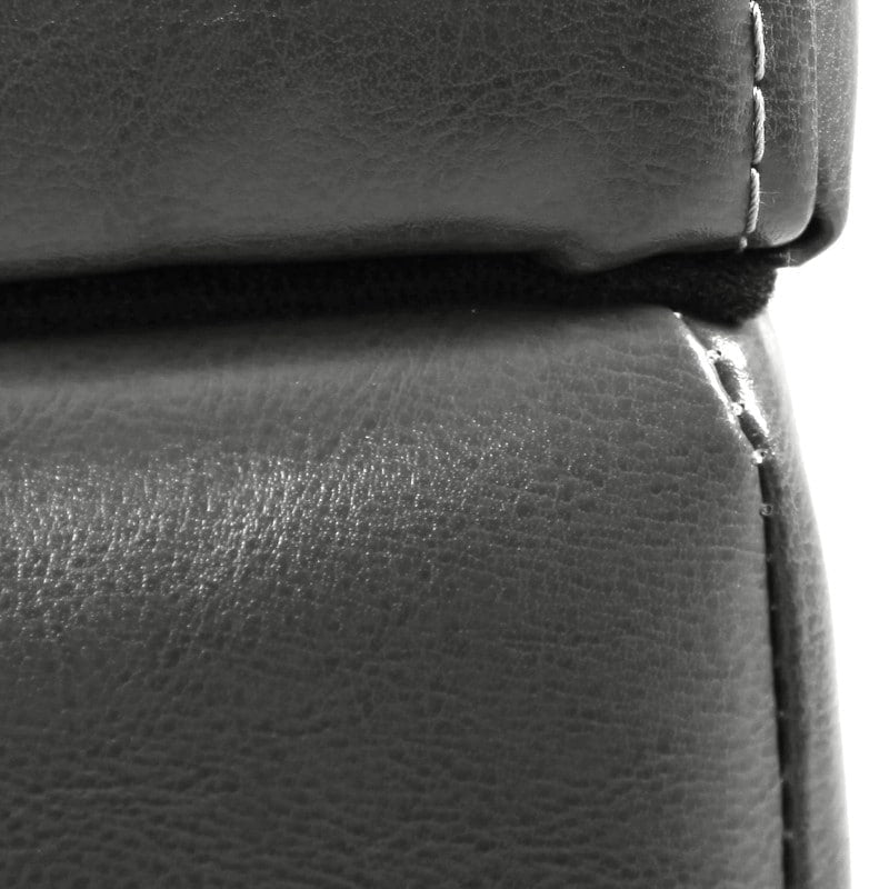 Tabouret-pouf de rangement en simili cuir Adeco 50