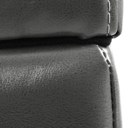 Tabouret-pouf de rangement en simili cuir Adeco 50