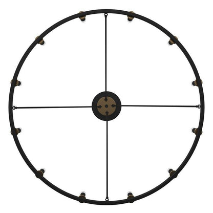 Suspension Acroma à 12 lumières, style ferme, en forme de roue de charrette de 40 pouces, avec certification UL - 40'' de diamètre x 138'' de hauteur
