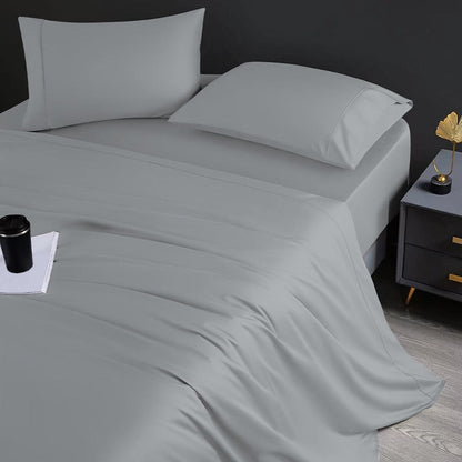 Jeu de draps en coton égyptien de luxe Aireolux, ultra-doux et soyeux, 1000 fils.