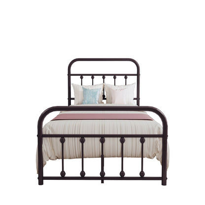 Cadre de lit plateforme en métal simple et vintage, facile à assembler, de Alazyhome