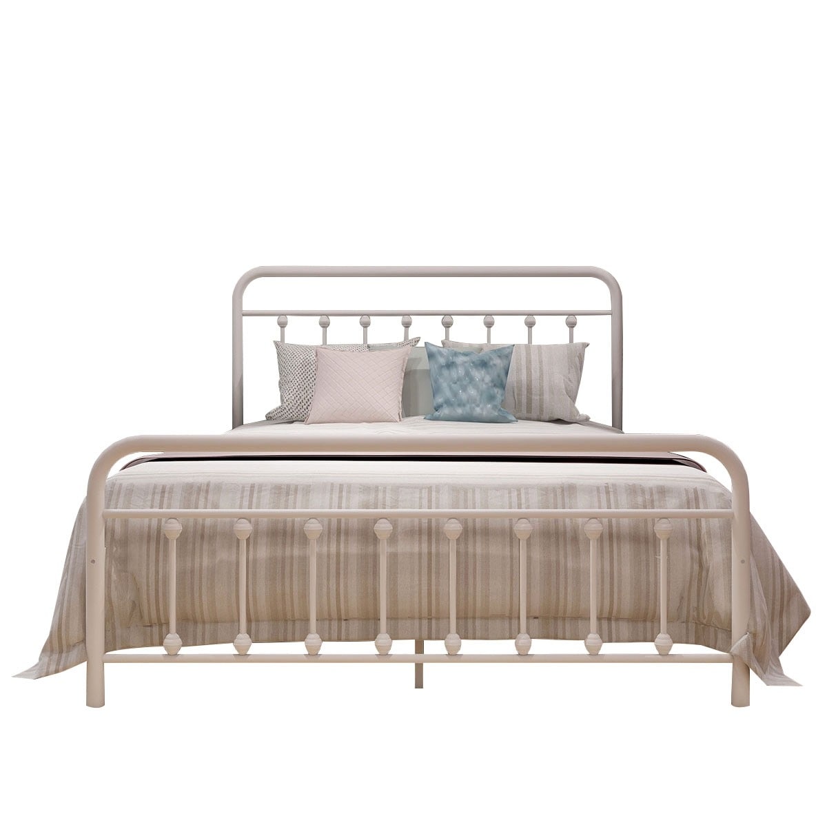 Cadre de lit plateforme en métal simple et vintage, facile à assembler, de Alazyhome