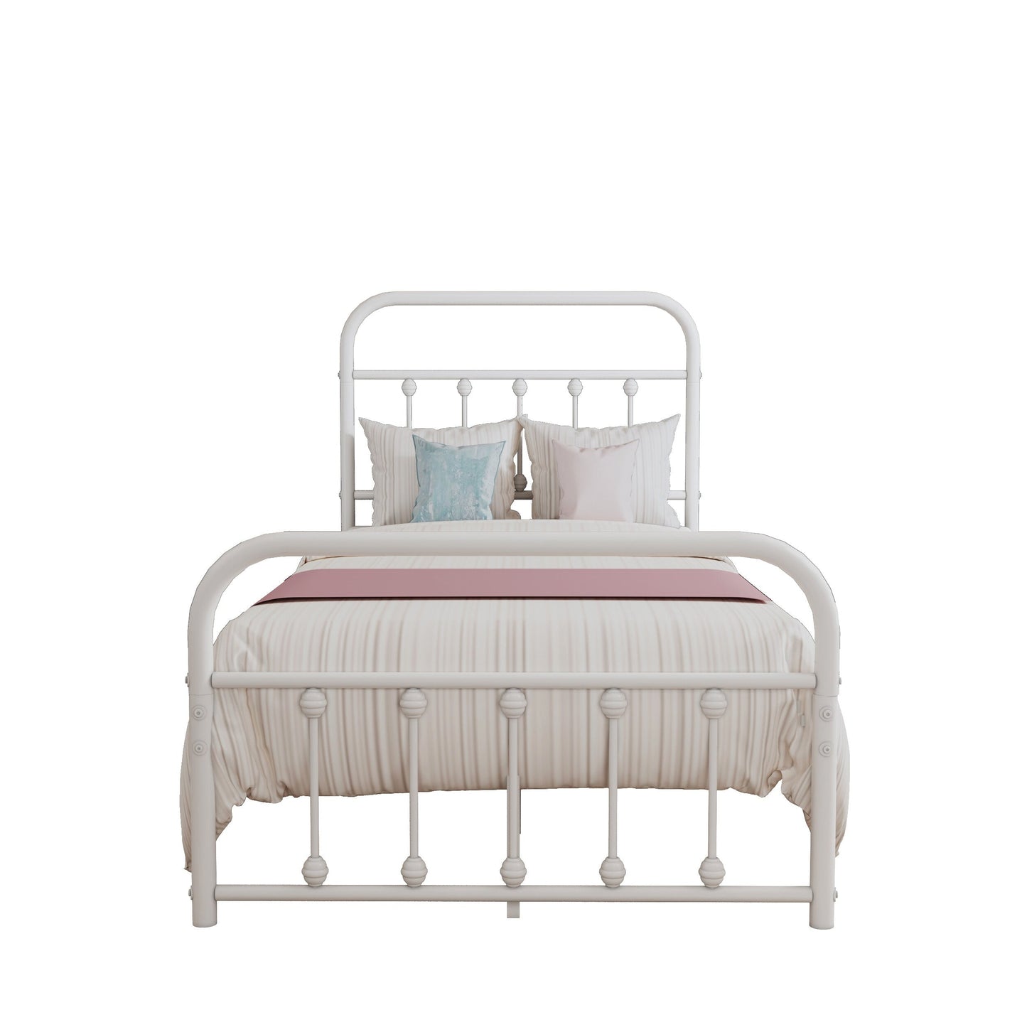 Cadre de lit plateforme en métal simple et vintage, facile à assembler, de Alazyhome