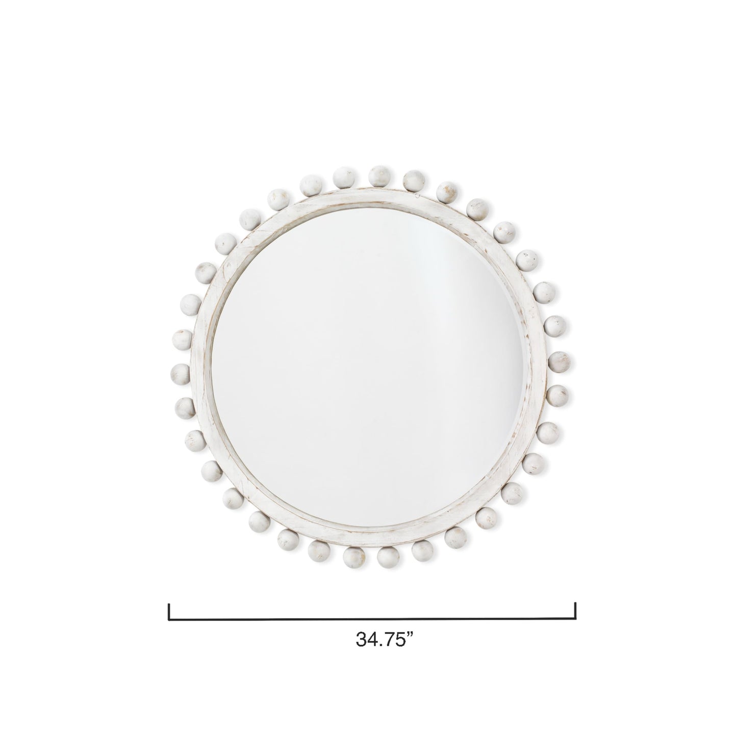 Miroir rond en bois Orion d'Alden Décor, naturel