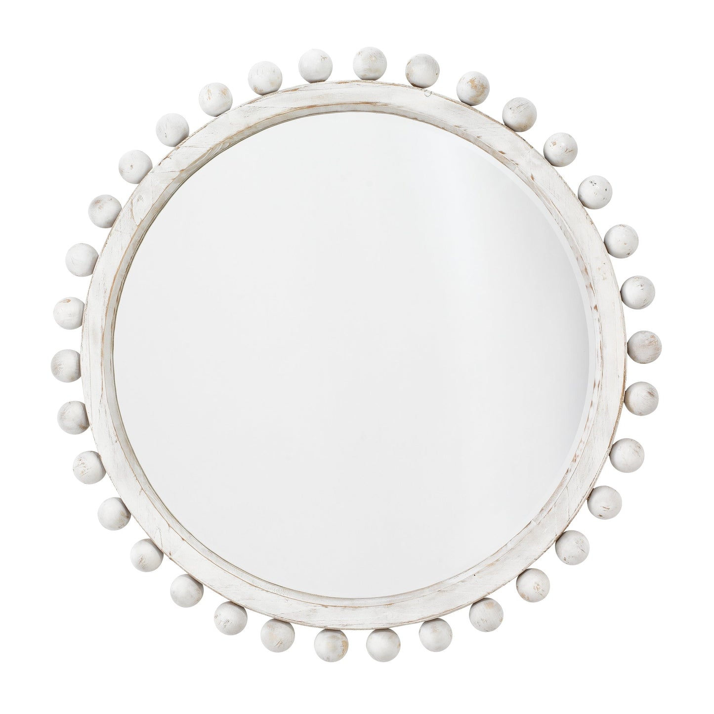 Miroir rond en bois Orion d'Alden Décor, naturel