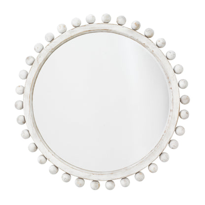Miroir rond en bois Orion d'Alden Décor, naturel