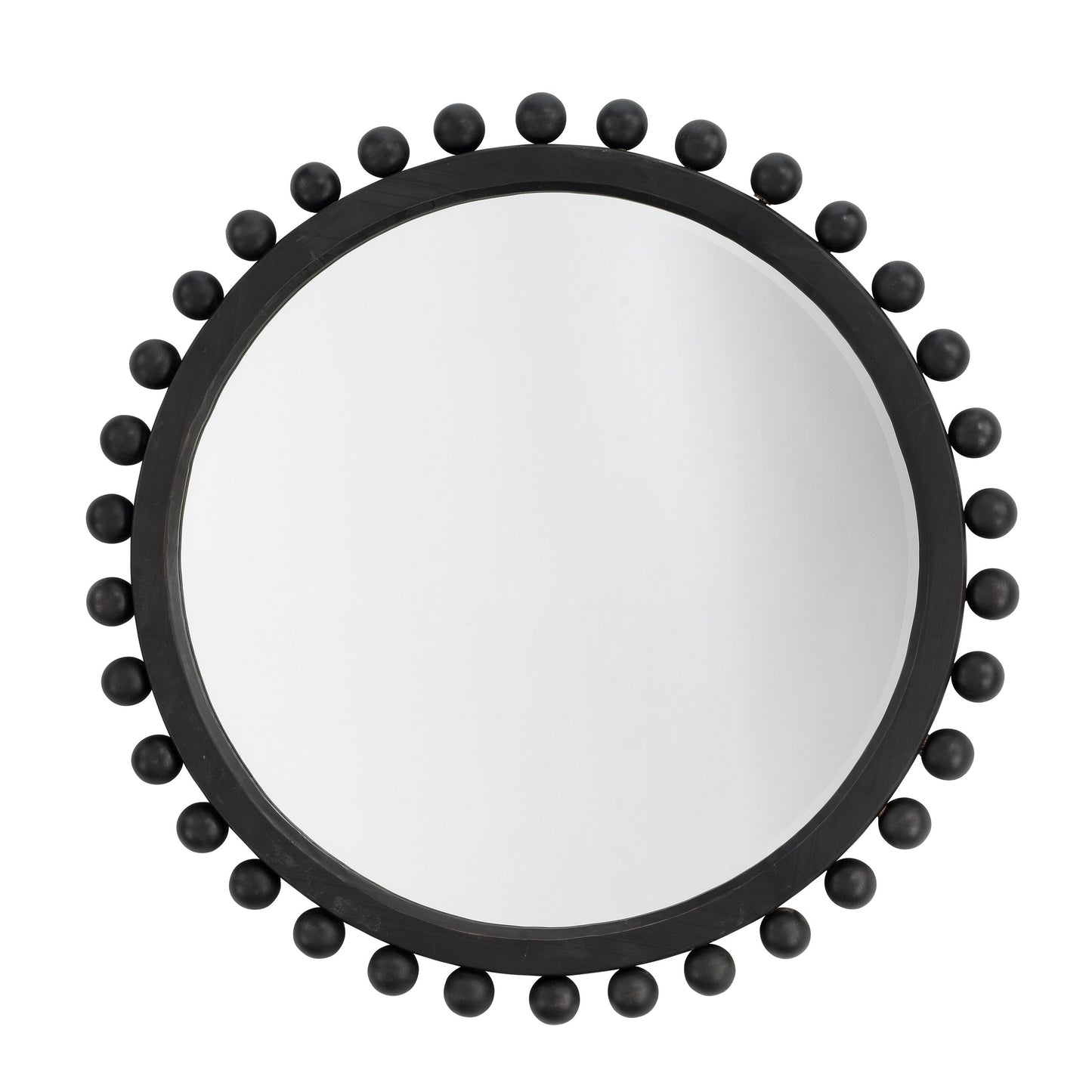 Miroir rond en bois Orion d'Alden Décor, naturel