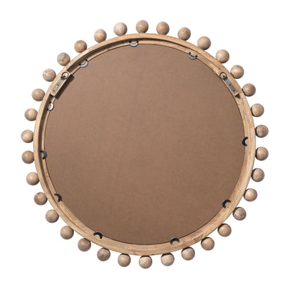Miroir rond en bois Orion d'Alden Décor, naturel