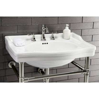 Robinet de salle de bain à large encrage, style américain classique