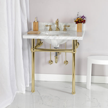 Robinet de salle de bain à large encrage, style américain classique