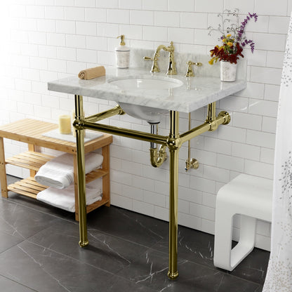 Robinet de salle de bain à large encrage, style américain classique