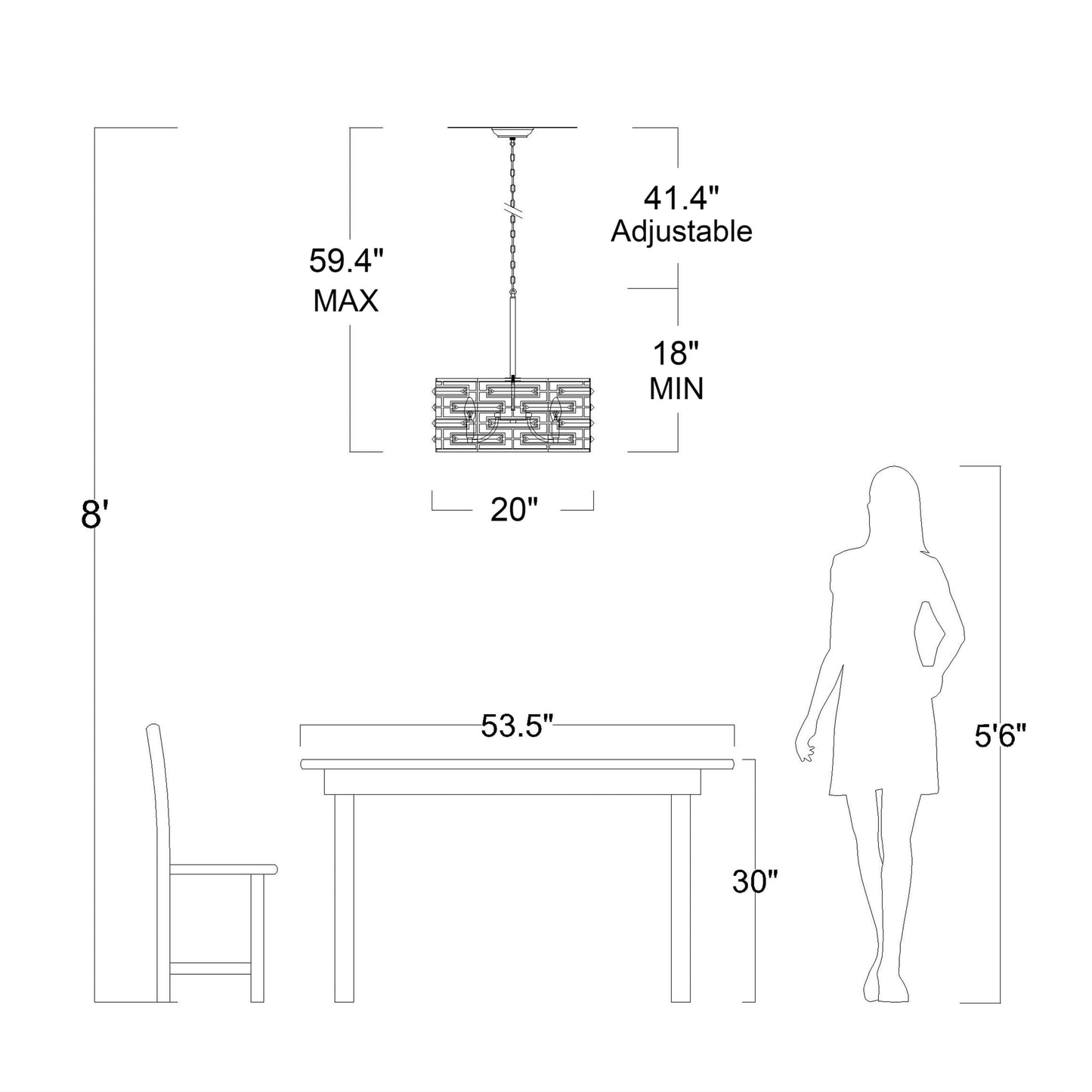 Luminaire Anita à abat-jour tambour avec prismes en verre transparent