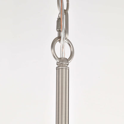 Luminaire Anita à abat-jour tambour avec prismes en verre transparent