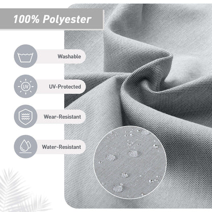 Aoodor Lot de 4 coussins pour chaises de jardin à dossier haut, 46x21x4 pouces (coussins uniquement)