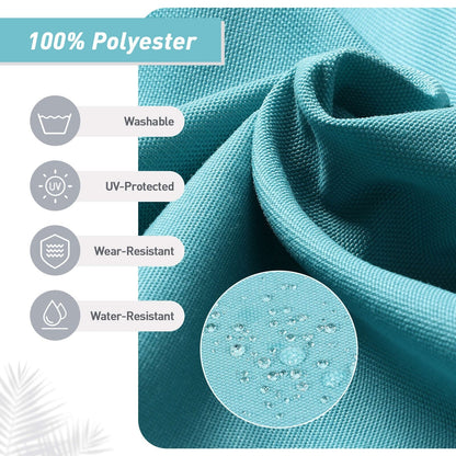 Aoodor Lot de 4 coussins pour chaises de jardin à dossier haut, 46x21x4 pouces (coussins uniquement)