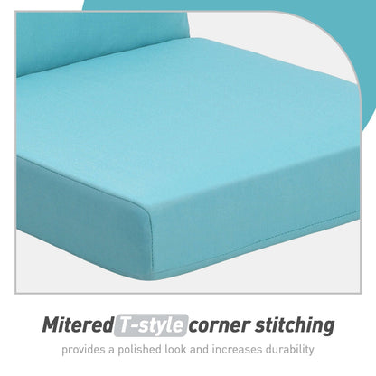 Aoodor Lot de 4 coussins pour chaises de jardin à dossier haut, 46x21x4 pouces (coussins uniquement)