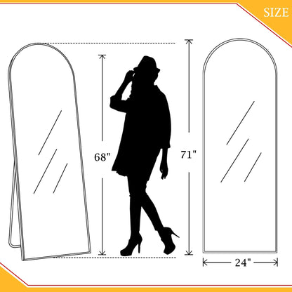 Grand miroir moderne à arche