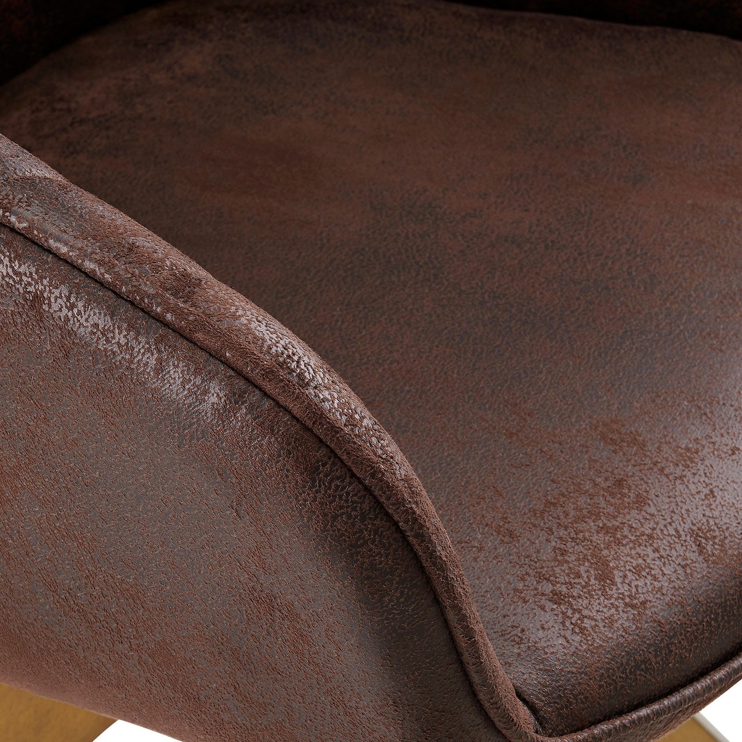 Fauteuil pivotant à accoudoirs pour bureau ou salon, style moderne, avec pieds en bois, Art Leon.