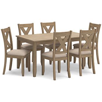 Table à manger et chaises Sanbriar (ensemble de 7)
