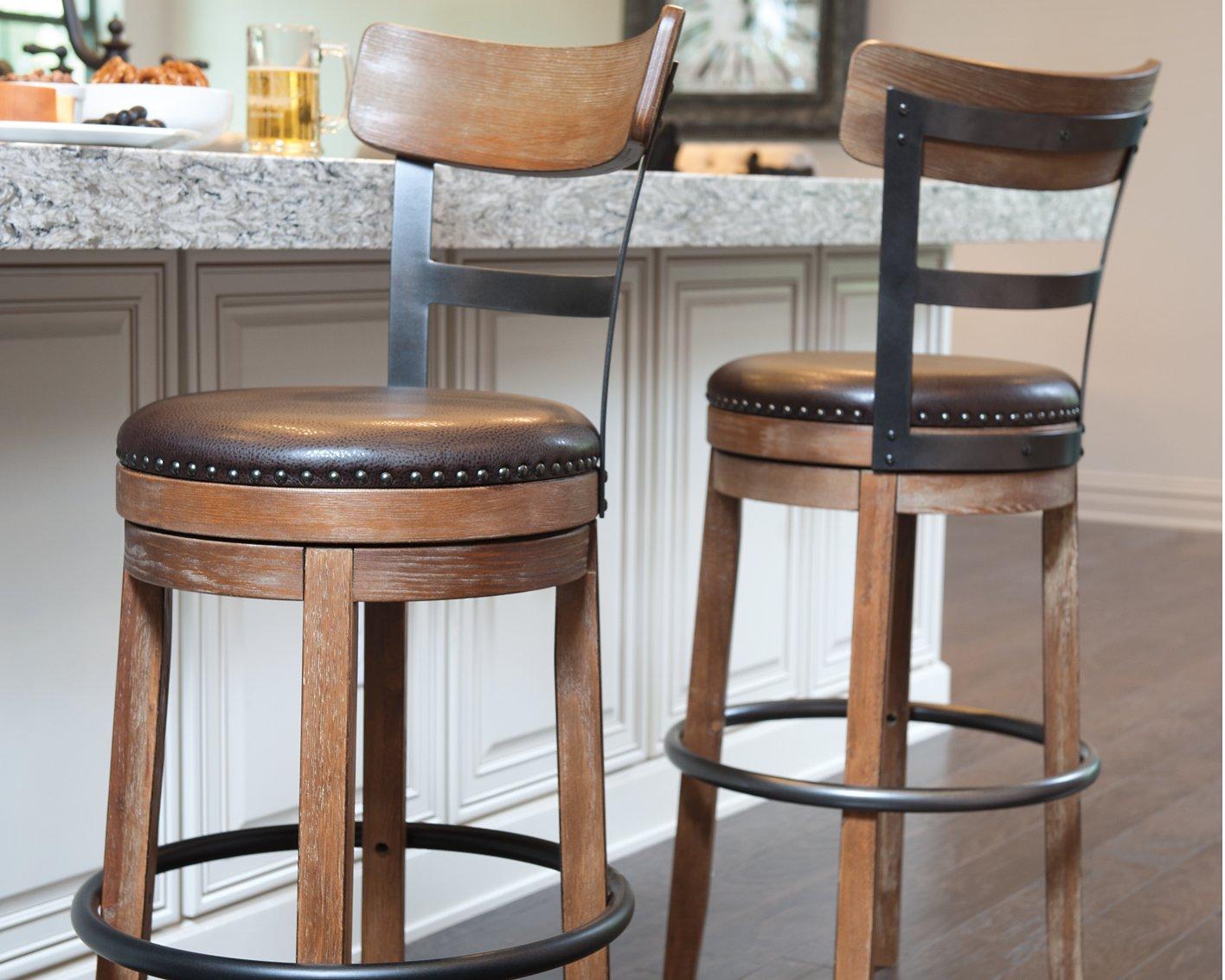 Tabouret de bar à hauteur de comptoir Pinnadel