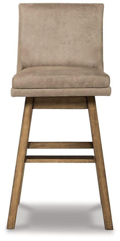 Tabouret de bar Tallenger à hauteur de bar.
