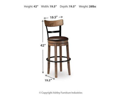 Tabouret de bar à hauteur de comptoir Pinnadel