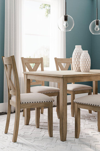 Table à manger et chaises Sanbriar (ensemble de 7)