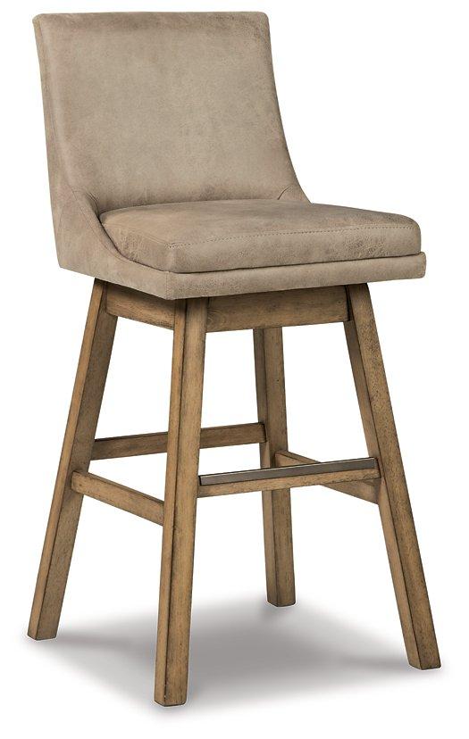 Tabouret de bar Tallenger à hauteur de bar.